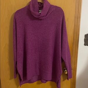 Women's Oversized Plum Sweater